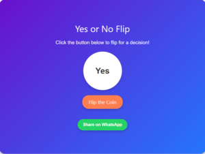 yes or no flip